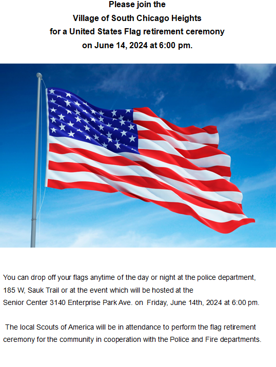 Flag Retirement Ceremony Flyer