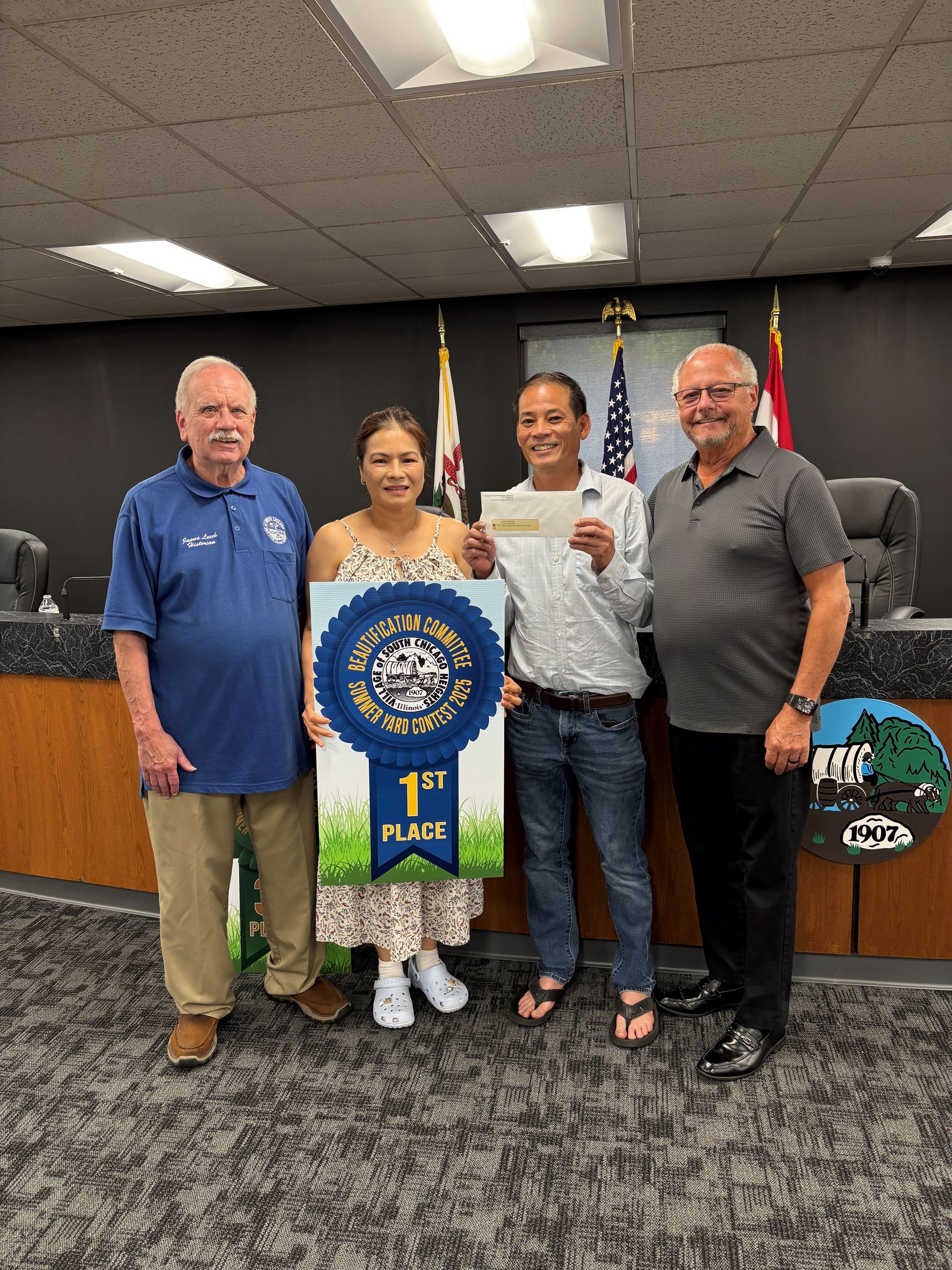 1st place yard contest